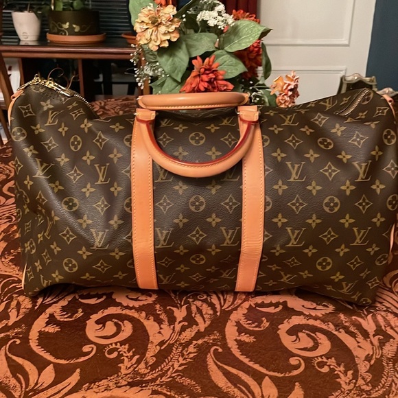 EUC Beautiful Louis Vuitton Monogram Keepall Bandolier 50 - Picture 1 of 17